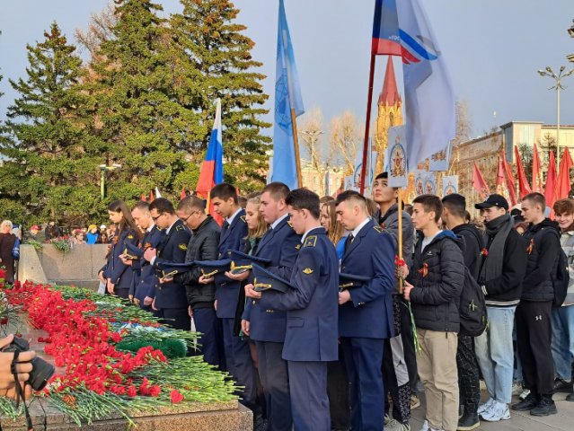 04.05.2023 - городская героико-патриотическая акция «Пламя гордости за Победу», приуроченная к празднованию 78-й годовщины Победы в Великой Отечественной войне