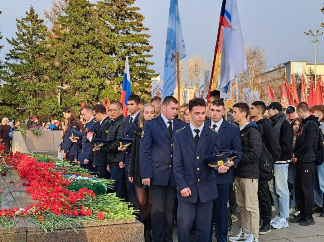 04.05.2023 - городская героико-патриотическая акция «Пламя гордости за Победу», приуроченная к празднованию 78-й годовщины Победы в Великой Отечественной войне