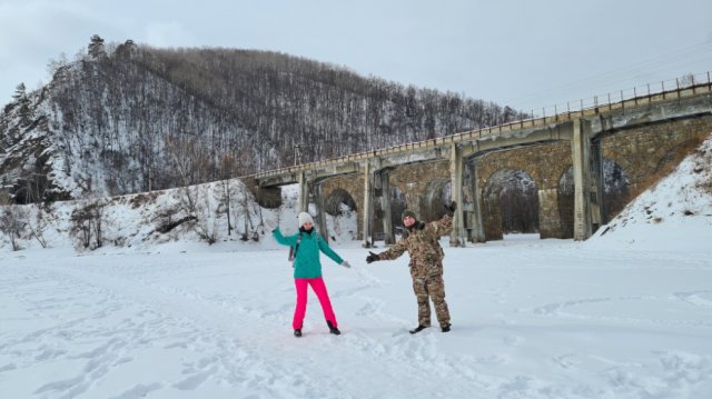 2021 - Ежегодный пеший переход через озеро Байкал, посвященный Дню защитника Отечества