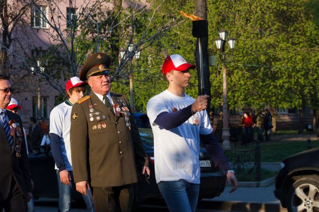 22.05.2014 - героико-патриотическая акция «Пламя гордости за Победу»